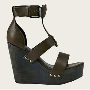 ALL SAINTS Leather Rotchiko Wedge